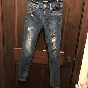 Express ripped jeans